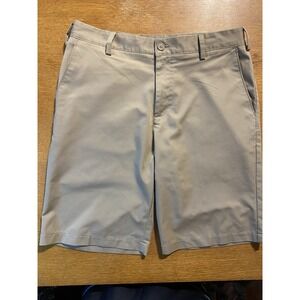 Adidas Golf Shorts Men's 32‎ Beige Chino Outdoors Golf Performance LightWeight